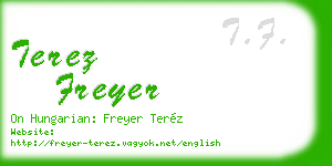 terez freyer business card